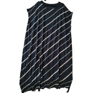 J Jill Wearever Maxi Dress Pullover Casual Stretch Comfy Event Party 4X Striped